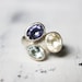 RESERVED for Troy - Multi Stone Ring, Gemstone Ring, Sterling Silver, Three Stone Ring, Aquamarine, Iolite, - The Gemstone Trio Ring