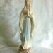 Vintage Goebel Virgin Mary Notredame des Lourdes Statue Porcelain Artist Signed Germany