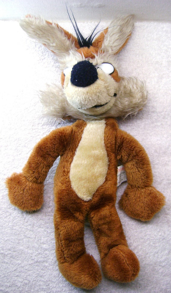 Wile E Coyote Plush Toy 1971 by Mighty Star Warner Bros