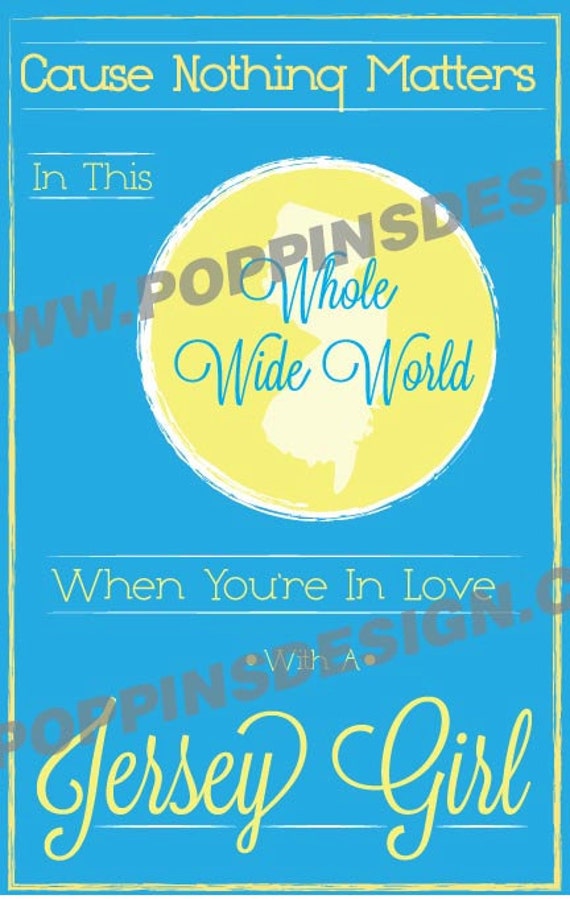 New Jersey Girl Poster