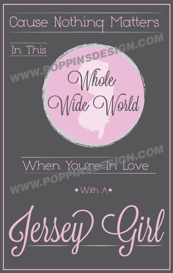 New Jersey Girl Poster