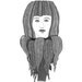 Original Pen And Ink Drawing Woman Dandelion Black And White Art