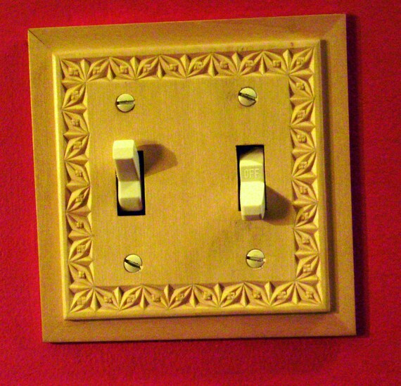 beautiful chip carved light switch plates