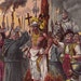 Burning of the Inca- 1889 Lithograph Print