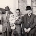Three Men and a Baby- 1930s Vintage Photograph