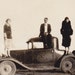 Standing on the Car Tops- 1920s Vintage Photograph