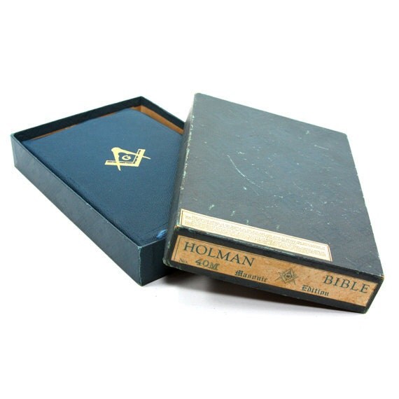 Bible 1925 Holman Masonic Original Box