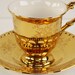 Crown Devon Duo Art Deco 1930s Gilt Cup and Saucer