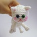 Amigurumi Cat, Crochet Cat, Kitten, Art Doll, White Cat