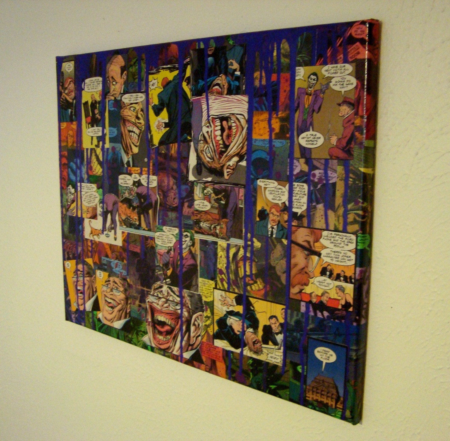 books art decoupage Batman Art Decoupage SHIPPING FREE Joker