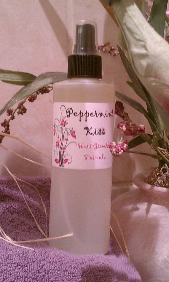 Peppermint Kiss Hair Growth Spray for Natural Hair 8oz Bottle