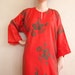 Fluorescent Orange, Exclusive Handmade Batik Kaftan