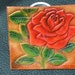 Hand tooled leather coaster