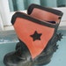 Cowboy Boots Childrens Red Black Stars Spurs