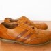 Vintage caramel leather shoes sneakers size 39 / 7,5