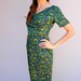Vintage 1960s Dress - Starry Night Swirl Wiggle Dress