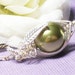 Sweet Pea In A Pod Necklace - Sterling Silver Swarovski Pearls. Choose Your Color Pearl For Family Sisters Bridesmaids Or Someone You Love