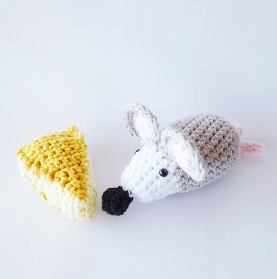 Crochet Mouse Cheese Pattern Instant Download