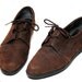 Brown Leather Lace Up Rockport Shoes Womens US 8 1/2