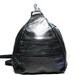 Black Leather Zip Up Backpack/Purse