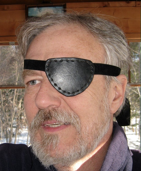 Leather Eye Patch Steampunk Black Eyepatch Pirate Cosplay