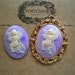 Highly recommended-faerie cameos-marble finish purple