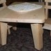 Tea Party Table Set for 18" Dolls- Natural