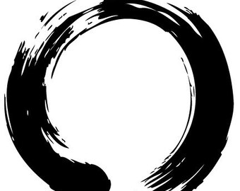 Enso Wall Decal Zen Circle Enso Buddhism Meditation Stickers Vinyl