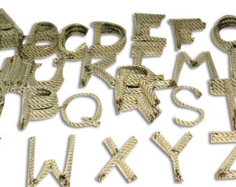 Rope Letters Custom Upcycled Rope Nautical Decor Great for NURSERY Kids Room Weddings