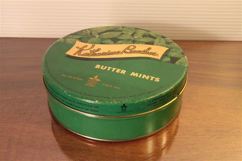 1950's Katherine Beecher Butter Mints Candy Tin