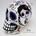 RESERVED for Felicia BLOOM Day of the Dead Paper Mache Sugar Skull Display