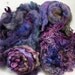 Spinning fiber: fleece, locks, roving mix, wensleydale, bfl, mohair, milk sheep, 8.2 oz