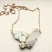 Grey Agate, Freeform Chrysoprase, & Pyrite Necklace