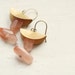 Red Hematoid Quartz & Vintage Accent Earrings