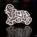 Hand Carved Indian Wood Textile Stamp Block- Elephant