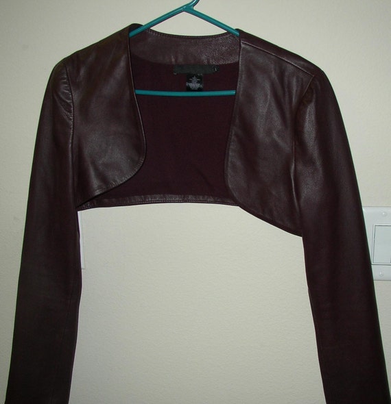 leather shrug