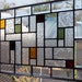Earth Tones Stained Glass Window