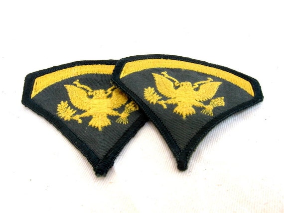 Vintage Us Army Specialist Patches Golden Eagle Military