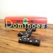 1950s Set of Halsam Dominoes in Box 28 Wood Pieces Set No. 623-H
