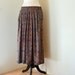 Vintage Warm Autumn Paisley Print Ankle Length Skirt Womens Small