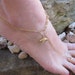 Gold Dolphin Ankle Bracelet with or without Toe Ring Charm Anklet FREE US Shipping