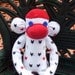 Pat The Patriotic Red, White & Blue Handmade Sock Monkey