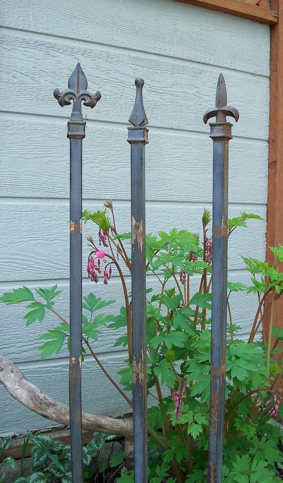 Steel Garden Stakes Set of Three