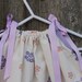 Pillowcase Dress Purple, Pink, and Cream Floral Baby Tunic Dress 0, 3 months size