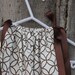 Cream and Brown Geniune Pillowcase Dress Size 3, 6 months
