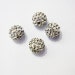 8mm Shamballa Beads Round White Lot 600 Pcs - 3813 Polymer Clay 2mm hole- Free Shipping