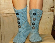Popular items for crochet pattern boot on Etsy