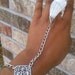 Mother of Pearl Silver Tone Ring / Bracelet Hand Piece