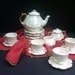 Vintage Miniature Tea Set Childrens Child Lusterware 1986