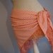 Bathing Suit Cover Up - Marilyn Monroe Retro Swim Wear - Peach Coverup - Coral Beach Wrap - Salmon